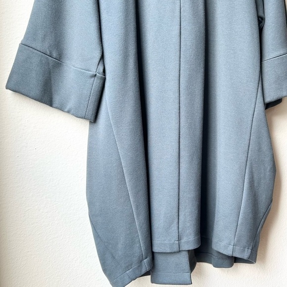 COMFY USA $155 Shawl Collar Draped Pleated Stretch Cuffed Jacket Top Green Sz XS - Picture 11 of 14